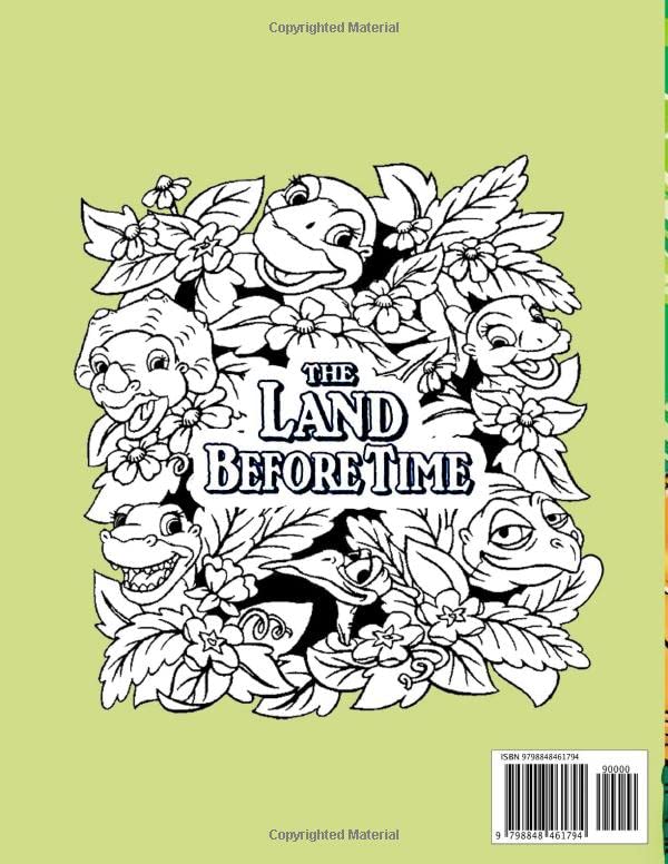 The Land Before Time Coloring Book: Coloring Book for Kids Ages 2-13 With Easy and Fun Coloring Pages Paperback