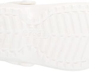 Crocs Kids' Classic Lined Clog Slippers, White, 4 Big Kid