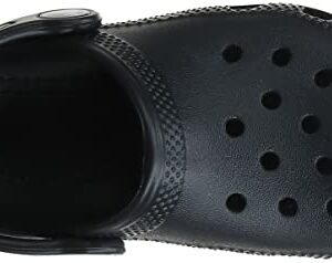 Crocs Kids' Classic Clog , Black/Black, 5 Big Kid