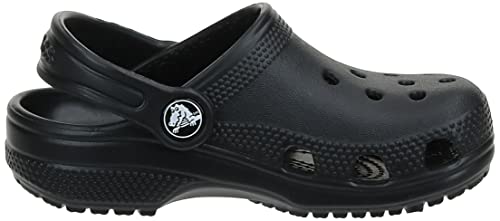 Crocs Kids' Classic Clog , Black/Black, 5 Big Kid