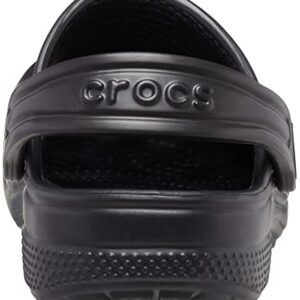 Crocs Kids' Classic Clog , Black/Black, 5 Big Kid