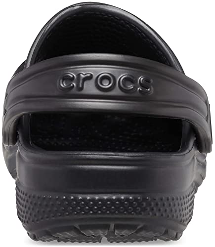 Crocs Kids' Classic Clog , Black/Black, 5 Big Kid