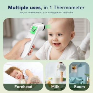 No-Touch Thermometer for Adults and Kids, Fast Accurate Digital Thermometer with Fever Alarm & Silent Mode, FSA HSA Eligible, Easy-to-use, Forehead Thermometer for Babies, Kids & Elderly