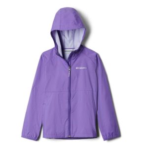 columbia youth girls switchback ii jacket, grape gum, small