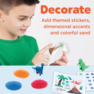 Creativity for Kids Mini Garden Dinosaur: Terrarium Kit for Kids - Dinosaur Crafts for Boys, Dinosaur Toy and Science Kit for Kids Ages 6-8+, Small Gifts for Kids