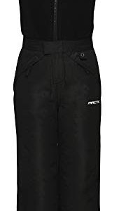 Arctix Kids Limitless Fleece Top Bib Overalls, Black, X-Small