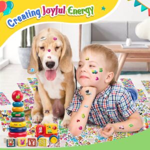 Stickers for Kids, 3D Puffy Stickers, 64 Different Sheets, 3200+ Cute Stickers, Including Animals, Cars, Airplane, Food, Letters, Flowers, Pets, Cakes and Tons More