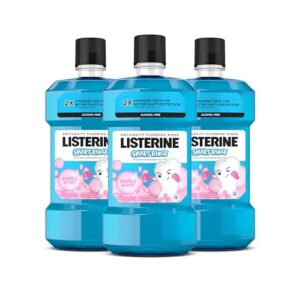 listerine smart rinse kids fluoride anticavity mouthwash, bubble blast flavor, 500 ml (pack of 3)