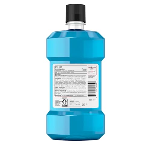 Listerine Smart Rinse Kids Fluoride Anticavity Mouthwash, Bubble Blast Flavor, 500 ml (Pack of 3)