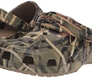 Crocs Kids' Classic Realtree Clog | Camo Shoes , Khaki, 3 Little Kid