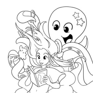 Mermaid Coloring Book: For Kids Ages 4-8, 9-12 (Coloring Books for Kids)