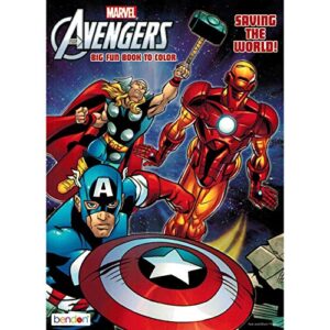 marvel avengers big fun book to color - 80 pages