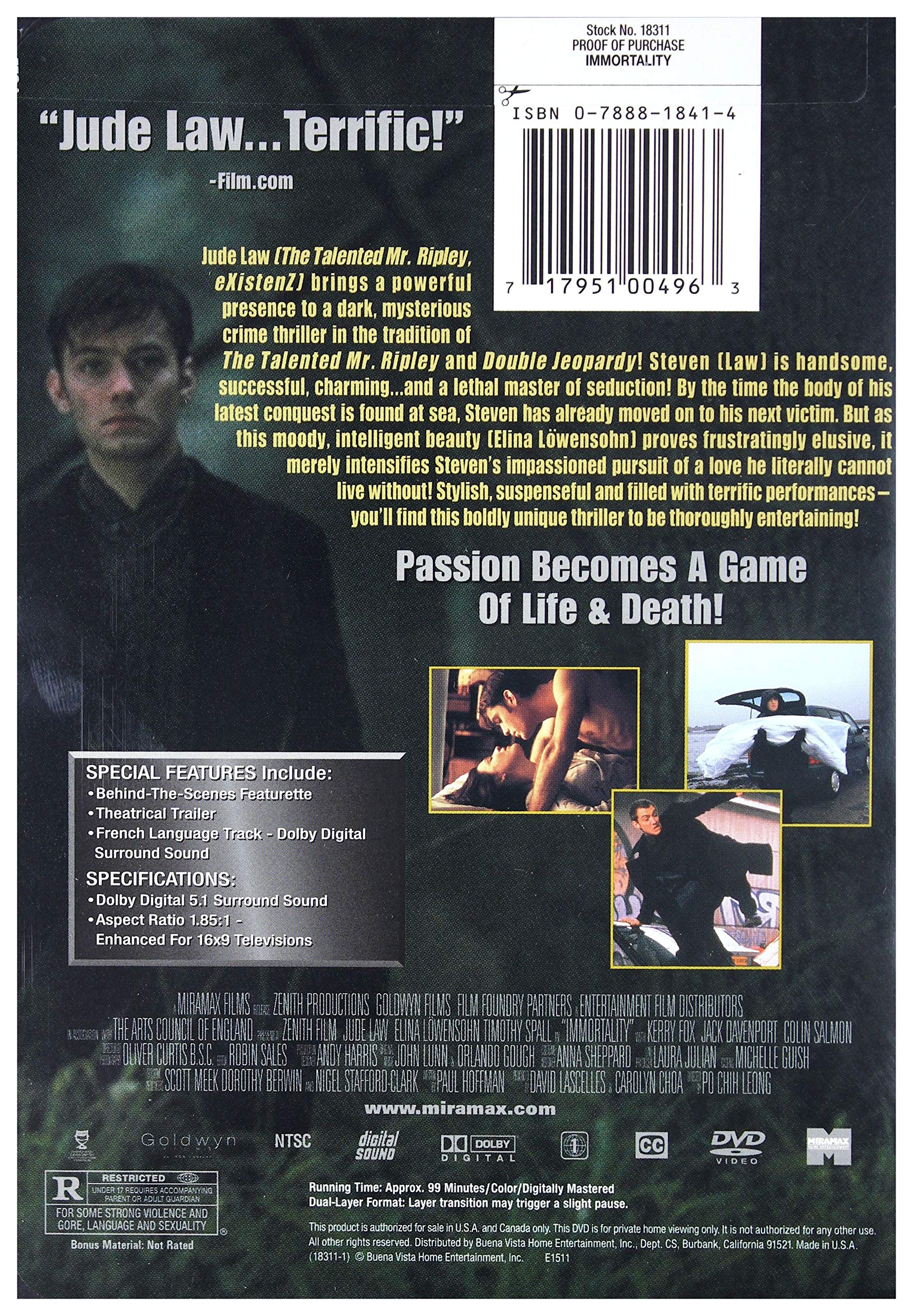 Immortality [DVD]