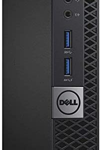 Dell Optiplex 7040 Micro Desktop Computer PC, Intel Quad Core i5, 16GB RAM, 512 GB SSD, Windows 10 Pro, New Periphio Webcam, Periphio Wireless Keyboard & Mouse (Renewed)