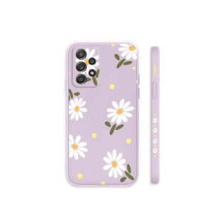 Sunswim for Galaxy Note 20 Ultra Case Cute Daisy Pattern Full Camera Lens Protection Shockproof TPU Bumper Liquid Silicone Protective Cover Phone Cases for Samsung Galaxy Note 20 Ultra 5G 6.9"-Black