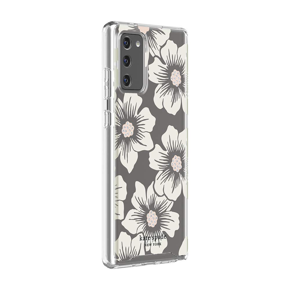 kate spade new york Protective Hardshell Case for Samsung Note 20 & Samsung Note 20 5G - Hollyhock Floral Clear