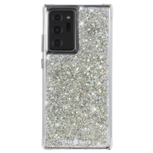 case-mate samsung note 20 ultra case - 6.9" twinkle stardust - 10ft drop protection with wireless charging - luxury bling glitter case for note 20 ultra - anti scratch, shock absorbing materials