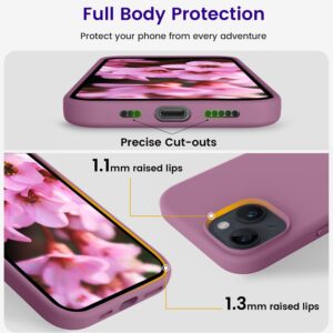 OTOFLY Compatible with iPhone 15 Plus Case, Silicone Shockproof Slim Thin Phone Case for iPhone 15 Plus (6.7 inch), (Lilac Purple)