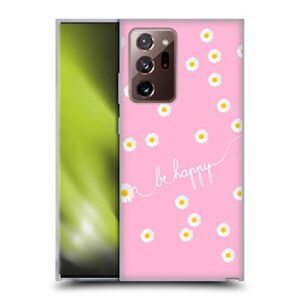 head case designs officially licensed monika strigel pink happy daisy soft gel case compatible with galaxy note20 ultra / 5g