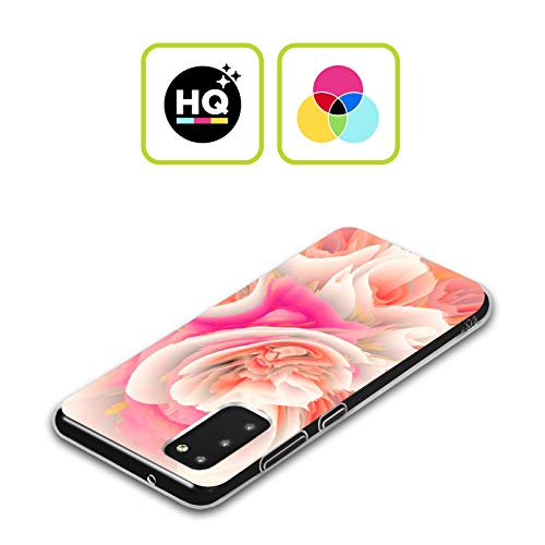 Head Case Designs Officially Licensed Haroulita Pink Orange Rose Glitch Soft Gel Case Compatible with Galaxy Note20 Ultra / 5G