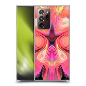 head case designs officially licensed haroulita pink glitch flower assorted designs 3 soft gel case compatible with galaxy note20 ultra / 5g