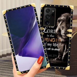 DAIZAG Case Compatible with Samsung Galaxy Note 20 Ultra,B Bible Scripture Lion Square Case Luxury Elegant Women Girls Metal Decoration Corner Retro Soft Case for Samsung Galaxy Note 20 Ultra