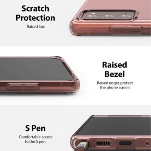 Ringke Air Compatible with Galaxy Note 20 Case 5G, Thin Flexible Shockproof TPU Phone Case - Rose Bronze