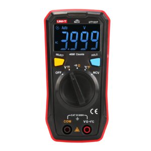 UNI-T Residential Multimeter Kit UT123T Digital Voltmeter Ohm Meter 4000 Counts Auto Ranging NCV with Test Leads Thermocouple