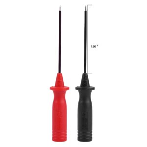 ziboo zb-t14 piercing needle non-destructive test probe,with 4mm banana plug use for digital multimeter, voltmeter, clamp meter test extensions