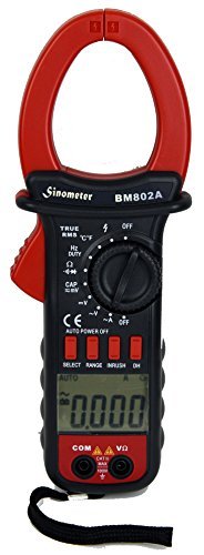 Sinometer BM802A True RMS Auto/Manual AC Clamp Meter,Up to 1,000Amps,Inrush Measurement, Volatge for both AC and DC, Mastech DT266 Upgrade