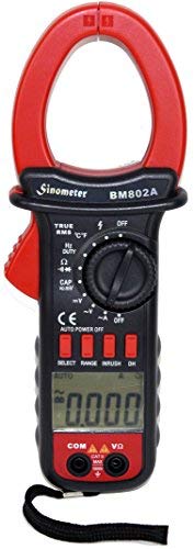 Sinometer BM802A True RMS Auto/Manual AC Clamp Meter,Up to 1,000Amps,Inrush Measurement, Volatge for both AC and DC, Mastech DT266 Upgrade