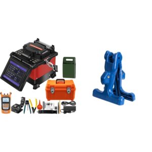 Mophorn Fiber Fusion Splicer Automatic Focus A-80S Fusion Splicer Kit + Jonard FOD-2000 Fiber Optic Drop Cable Slitter