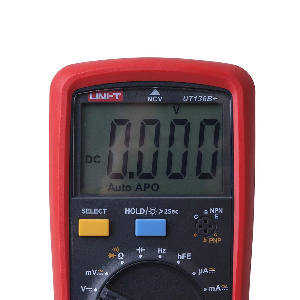 UNI-T UT136B+ Multimeter Digital multimeter tester AC DC Voltmeter Ammeter Ohm Capacitance HFE Diode/transistor tester