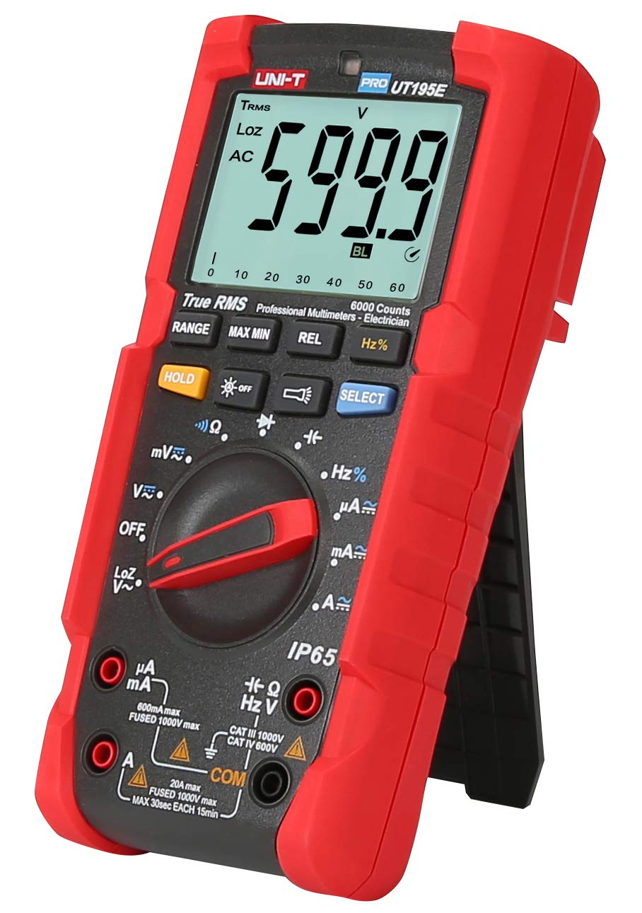 UNI-T UT195 Series UT195E/UT195M/UT195DS Handheld Industrial Digital multimeters IP65 and 2m Drop Proof