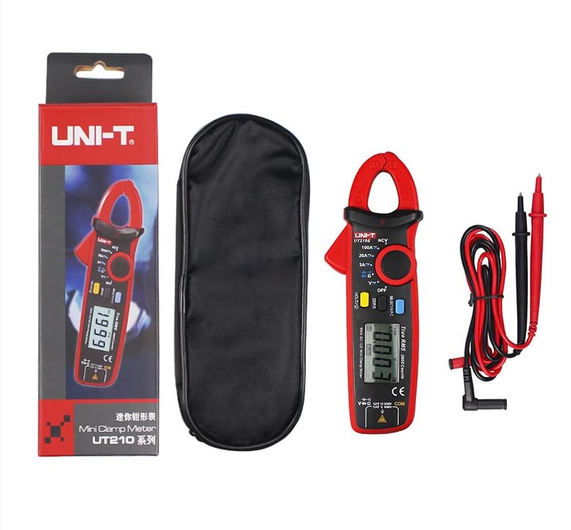 UNI-T UT210B True RMS 200A AC Mini Clamp Meters Ammeter NCV Test Professional Multimeter Digitais LCD Backlight MAX MIN