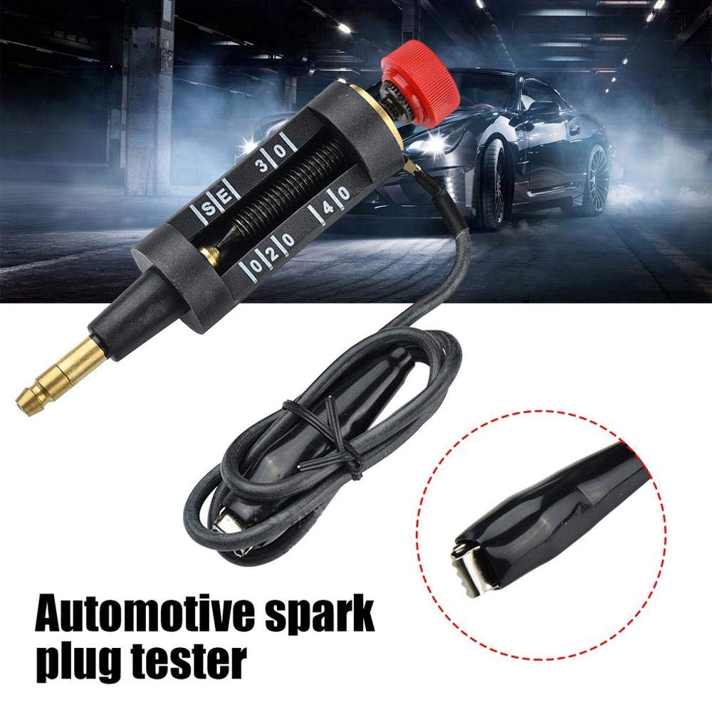 ihreesy Adjustable Spark Plug Tester,Coil Test Coil Diagnostic Tool High Energy Adjustable Coil-on Plug Spark Tester Current Tester Continuity Tester Non-Contact Repair Tool