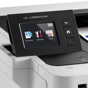 Brother HL-L8360CDW Wireless Single-Function Color Laser Printer - Print Only - USB, Ethernet, WiFi, NFC Connectivity, 2.7" Touchscreen LCD, 31 ppm, 600 x 2400 dpi, 1GB Memory, Auto Duplex Printing