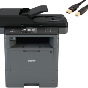 Brother MFC-L68 00DW All-in-One Wireless Monochrome Laser Printer, Print Copy Scan Fax, Multifunction, Mobile Printing & Scanning, Duplex Print, PCM