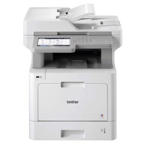 Brother MFC-L9570CDW Business Wireless Color Laser All-in-One Printer - Print Copy Scan Fax - 7" Touchscreen, 33 ppm, 600 x 2400 dpi, Auto 2-Sided Printing, 1GB Memory, 80-Sheet ADF, NFC, Ethernet