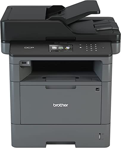 Brother Monochrome Laser Printer, Multifunction Printer and Copier, DCP-L5500DN, Flexible Network Connectivity, Duplex Printing, Mobile Printing & Scanning, Amazon Dash Replenishment Ready (Renewed)