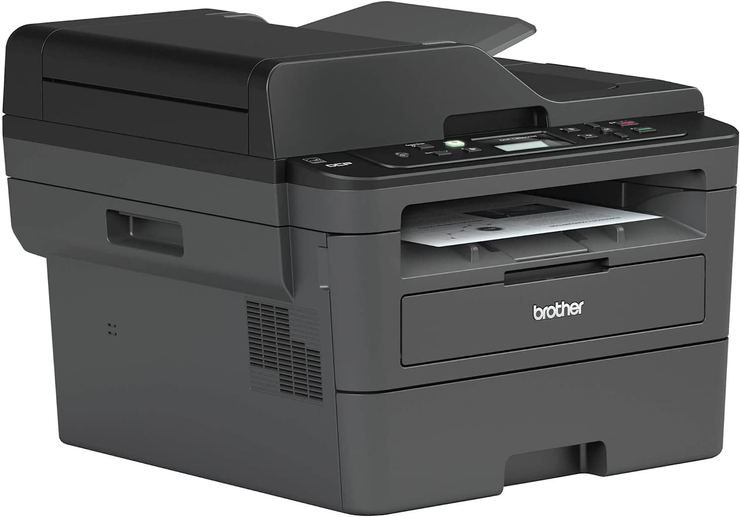 Brother DCP-L2550DW All-in-One Wireless Monochrome Laser Printer, Black - Print Scan Copy - 36 ppm, 2400 x 600 dpi, 128MB Memory, 50-Sheet ADF, Auto Duplex Printing, 250-Sheet (Renewed)