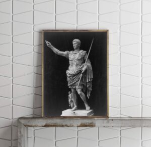 infinite photographs photo: statue,augustus caesar,vatican museum,rome,pointing,hand,emperors,rome,c1900