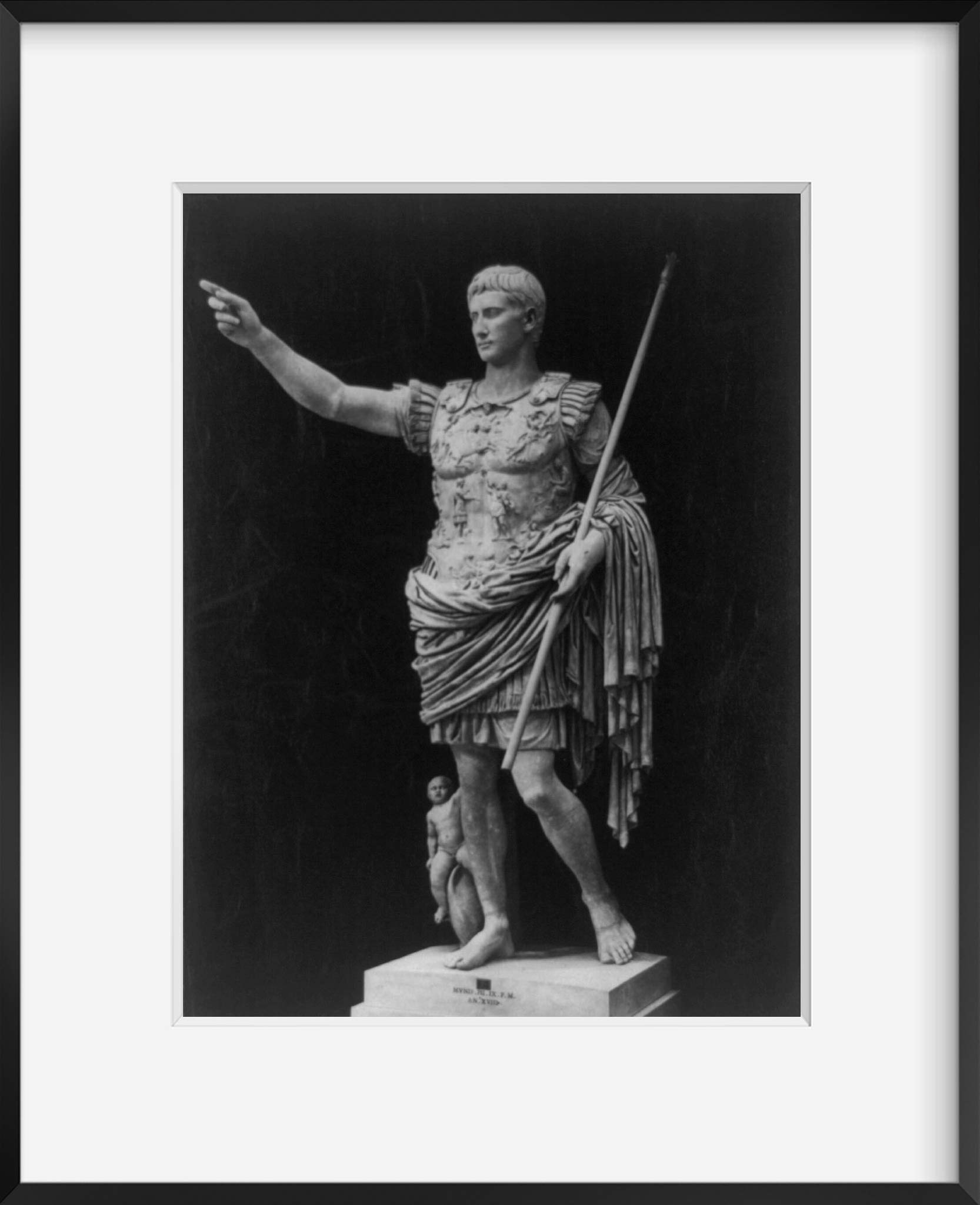 INFINITE PHOTOGRAPHS Photo: Statue,Augustus Caesar,Vatican museum,Rome,pointing,hand,Emperors,Rome,c1900