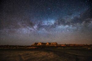 night sky photography print (not framed) picture of milky way above mesa in arizona desert space wall art southwestern decor (11" x 14")