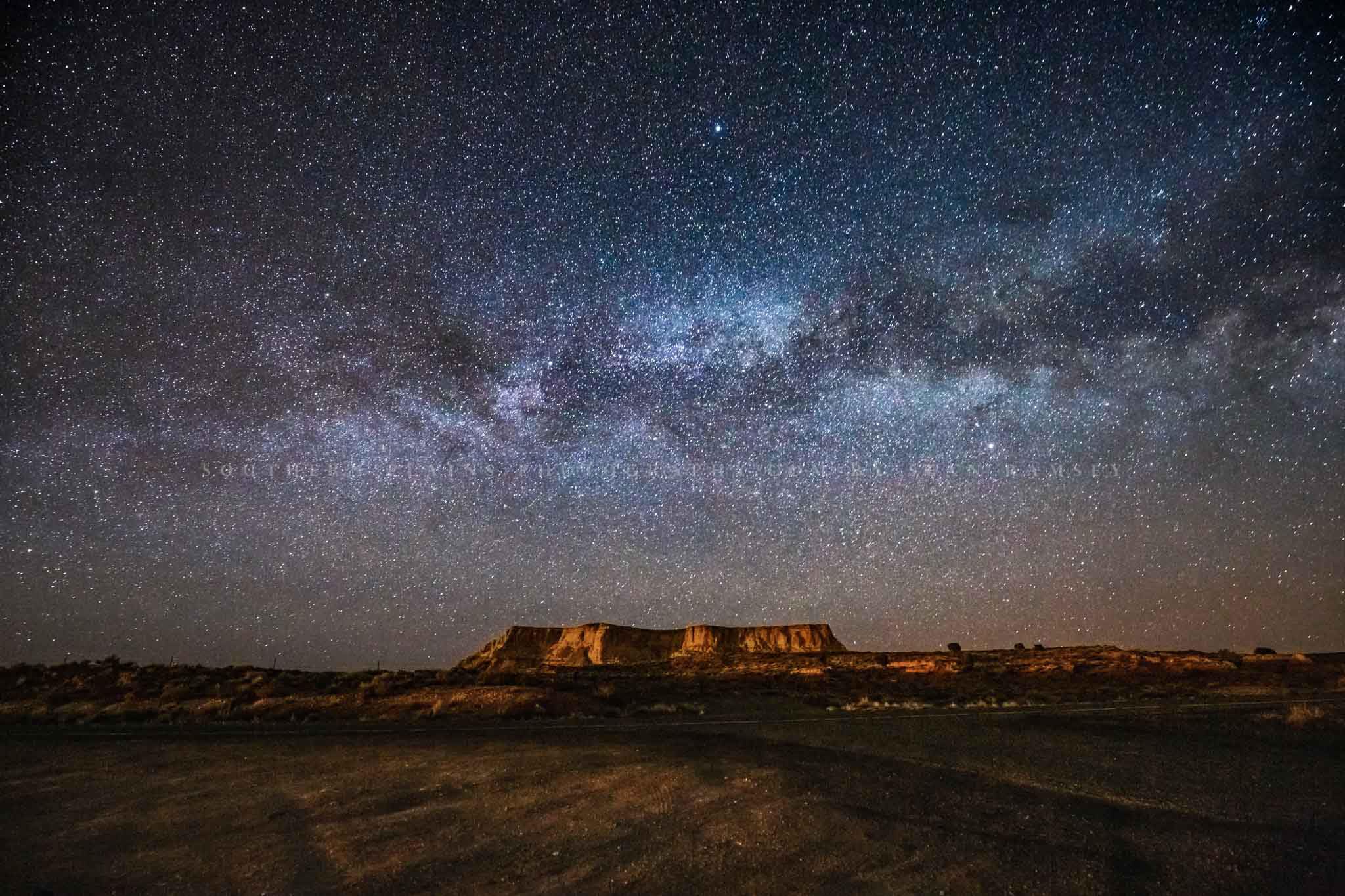 Night Sky Photography Print (Not Framed) Picture of Milky Way Above Mesa in Arizona Desert Space Wall Art Southwestern Decor (11" x 14")