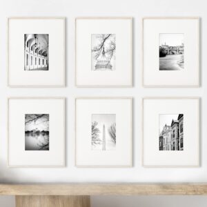 Washington DC Art - Set of 6 Photography Prints - 8X10 inches - Unframed - Black and White Photography featuring the Jefferson Memorial, Washington Monument, Georgetown, the Capitol and Architecture