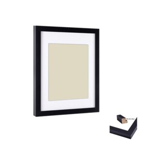 Picture frame 14x18 matted for 11x14 picture photograph black