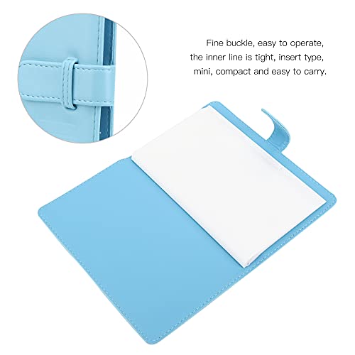 Photo Album,3in 96 Pockets PU Universal Photo Album Cardcase Bank Card Storage Book for mini11/8/9/7s/25/70/90 Camera Photograph(Blue)