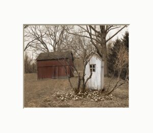 barn outhouse bathroom decor brown beige neutral bathroom matted photography handmade wall art picture