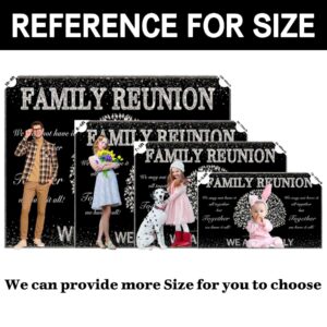 Swepuck 96x60inch Fabric Silver Family Reunion Backdrop Family Tree Members Photography Background Welcome Gathering Party Decoration Banner Photo Booth Props